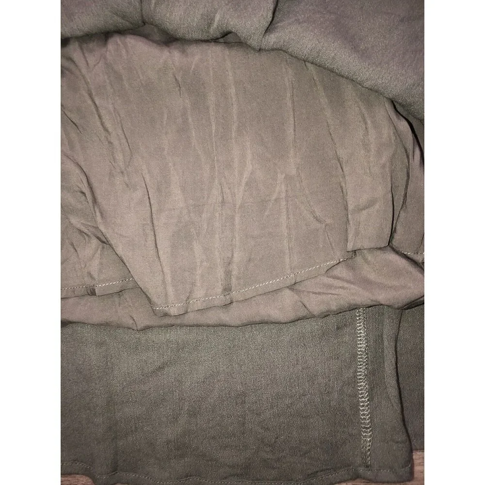 Lulus Little Beach Olive Green Lined Cutout‎ Embroidered Maxi Dress NWT L - Picture 15 of 15